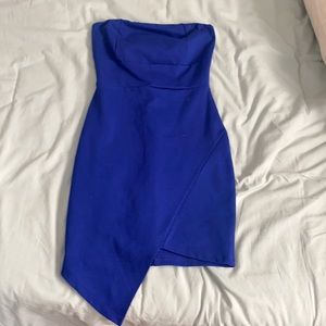 Dark blue strapless dress xs